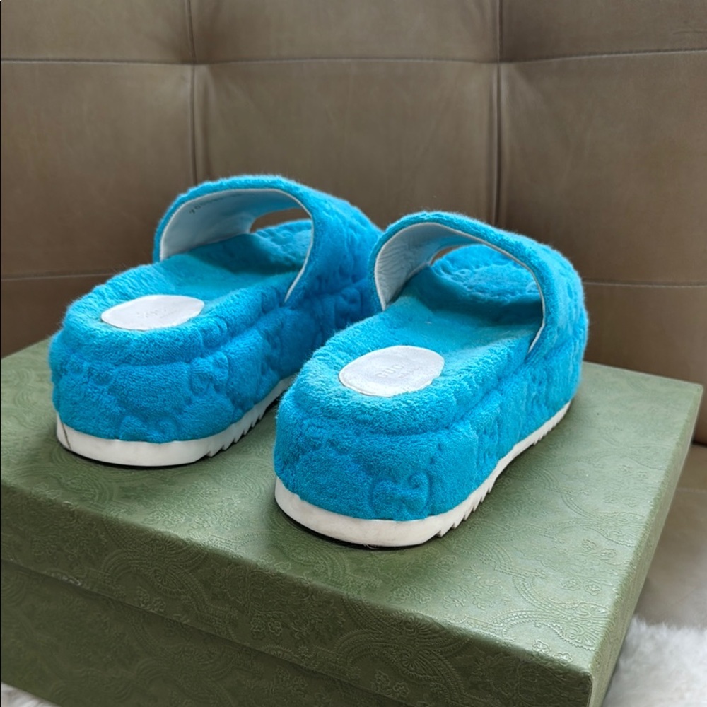 Gucci Sppnge GG Monoriccio Bistretch Spinge Azure Size 38